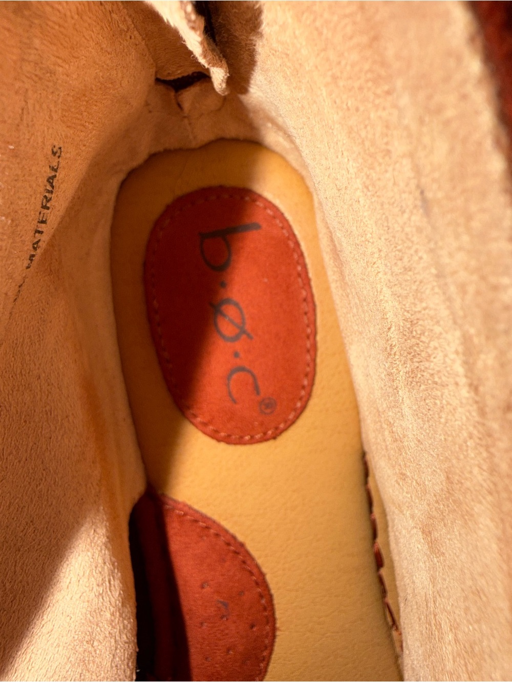 B.o.c Cross‑Front Open Toe Sandals in Rust Red - Picture 2 of 6